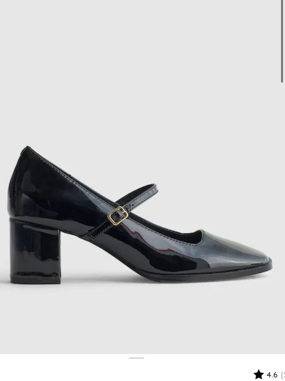 Madewell Black Patent Mary Jane Block Heel Pumps size 8 - Picture 5 of 12